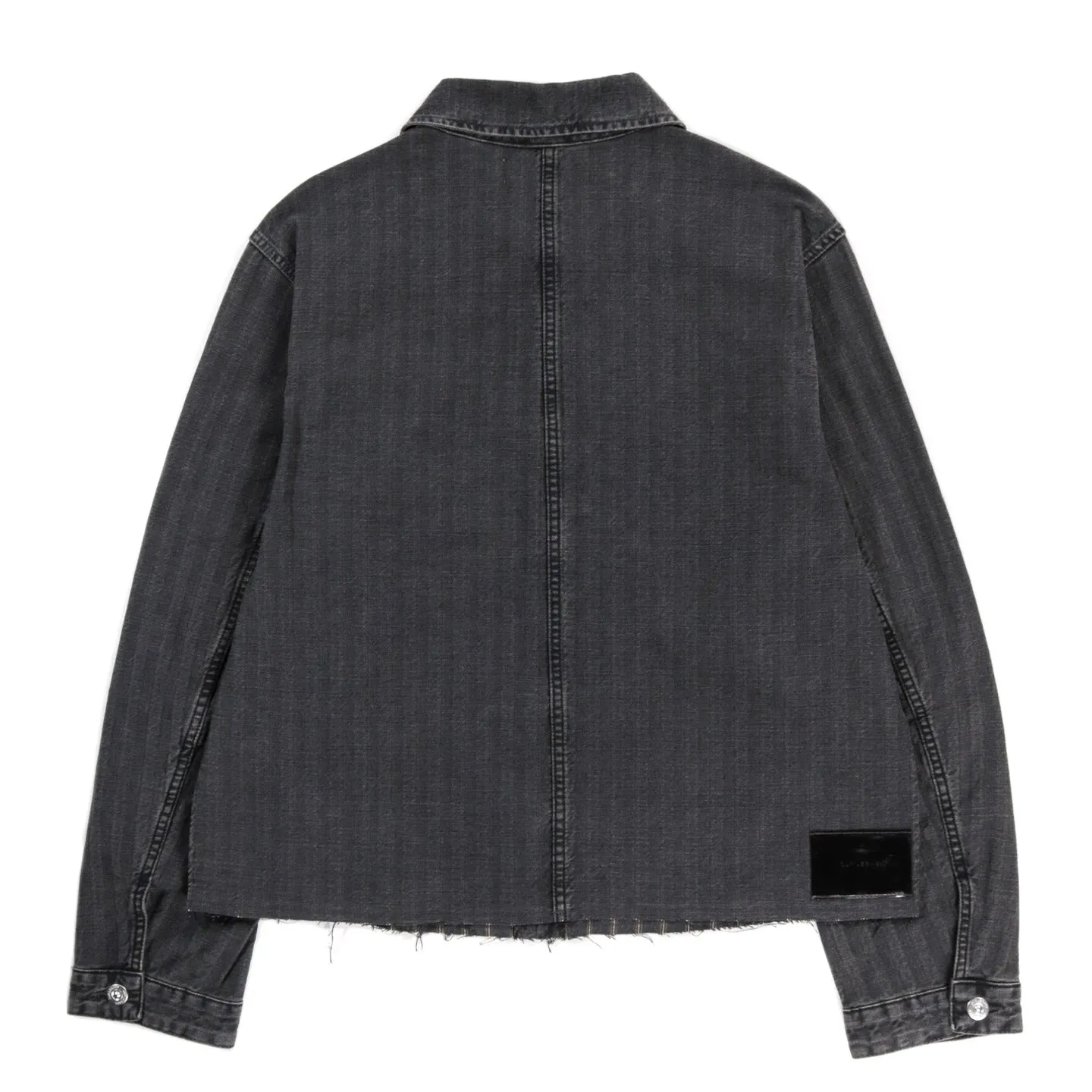 OUR LEGACY CUT REBIRTH JACKET WASHED GREY TORINO STRIPE