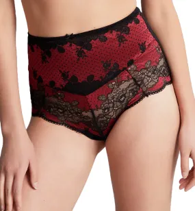 Panache Clara High Waist Brief (7254) - Noir Ruby