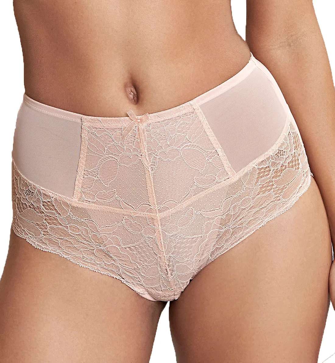 Panache Imogen High Waist Brief (10165) - Cameo Rose