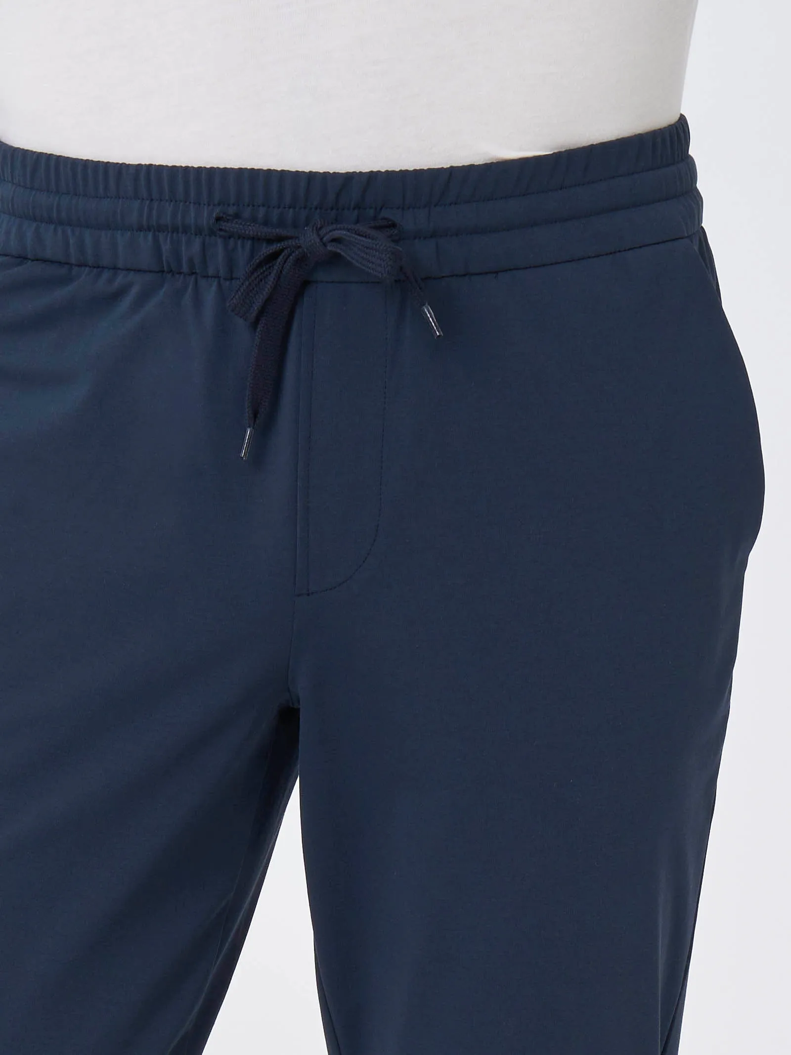 Pantalone jogger in Compact Light - Nero