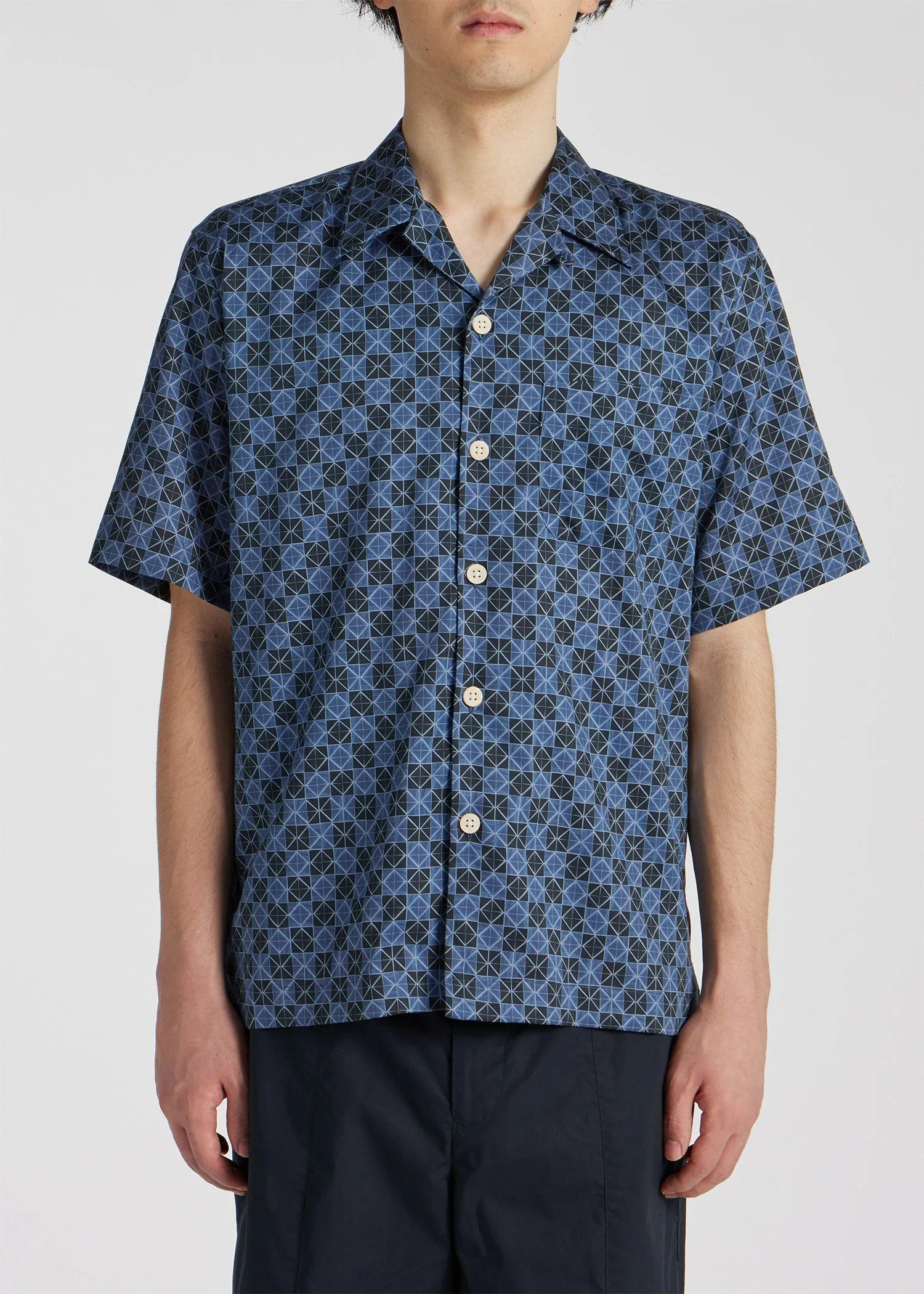 Paul Smith  |Flower Patterns Street Style Cotton Short Sleeves Shirts