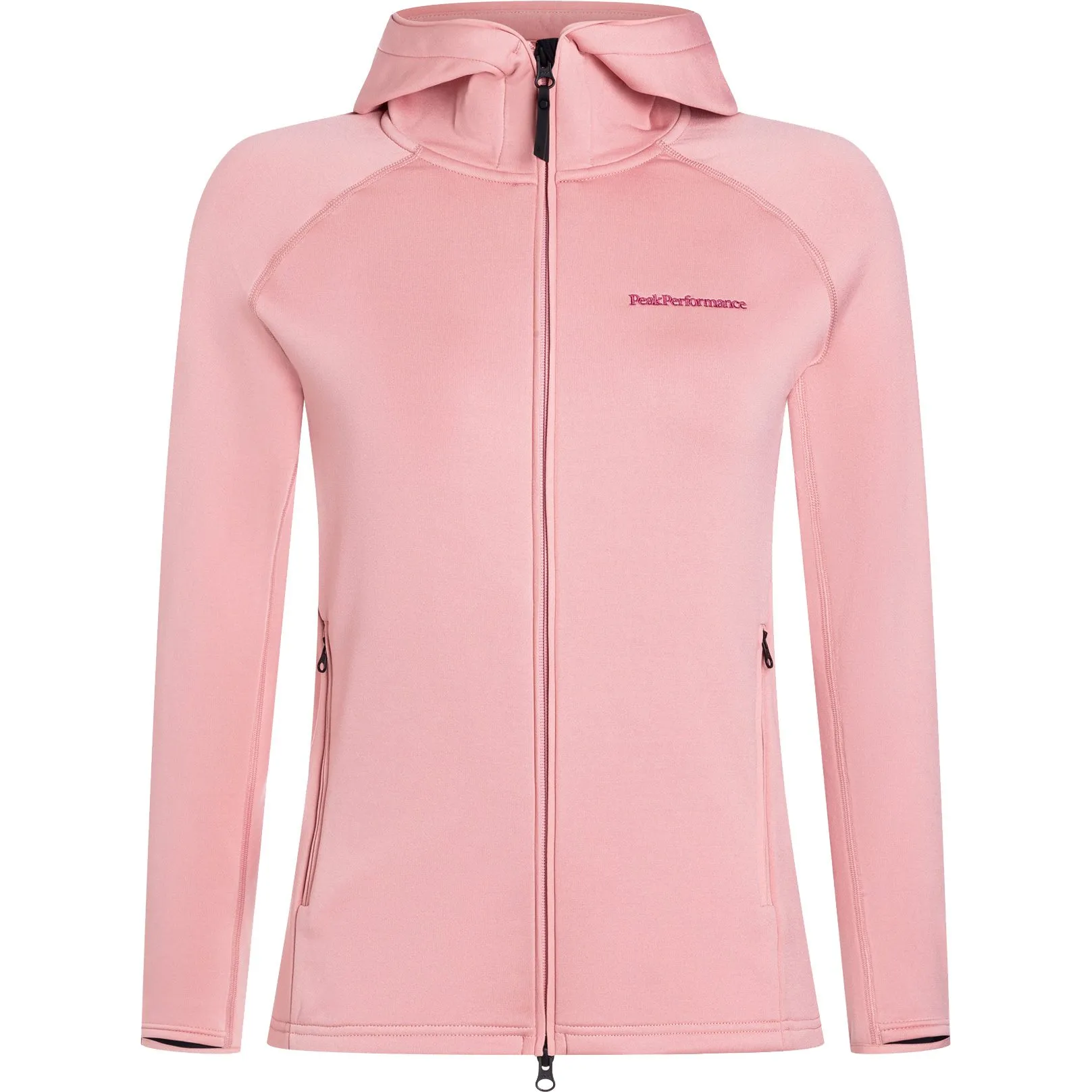 Peak Performance - Chill Light Zip Hood Midlayer Jacket Women  warm blush