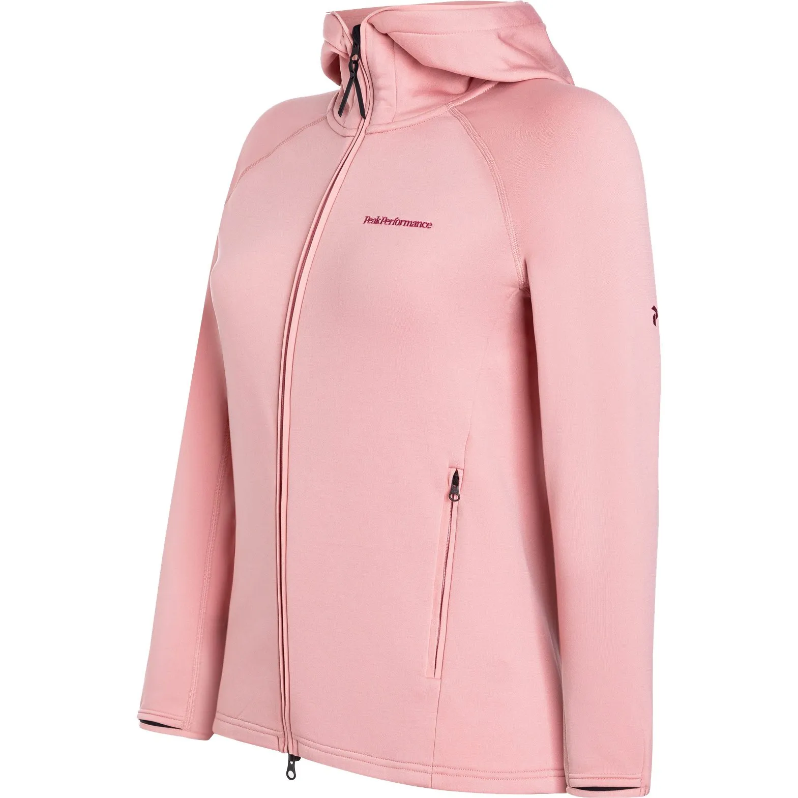 Peak Performance - Chill Light Zip Hood Midlayer Jacket Women  warm blush