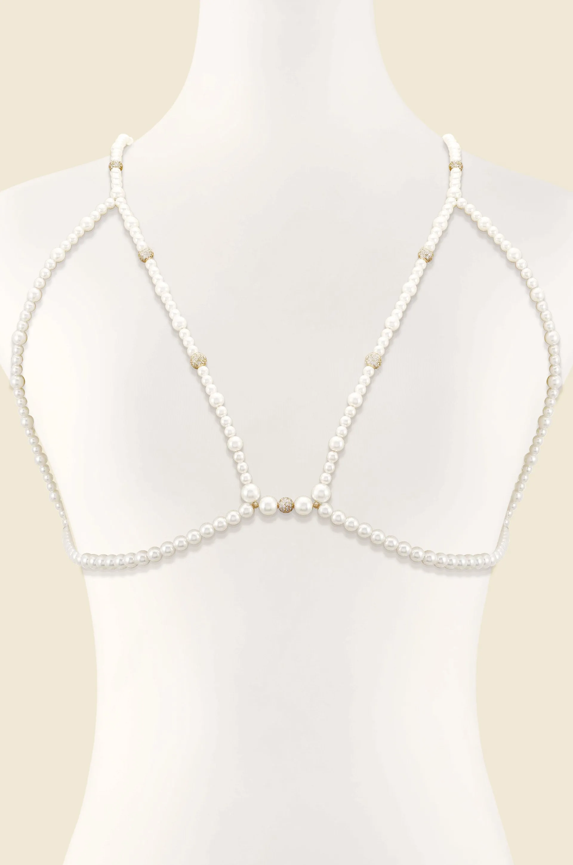 Pearl Bralette Body Chain