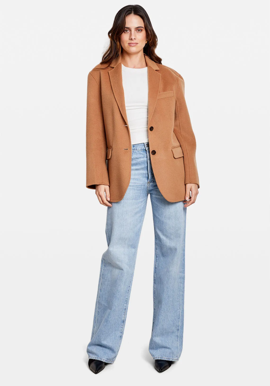 QUINN BLAZER CAMEL