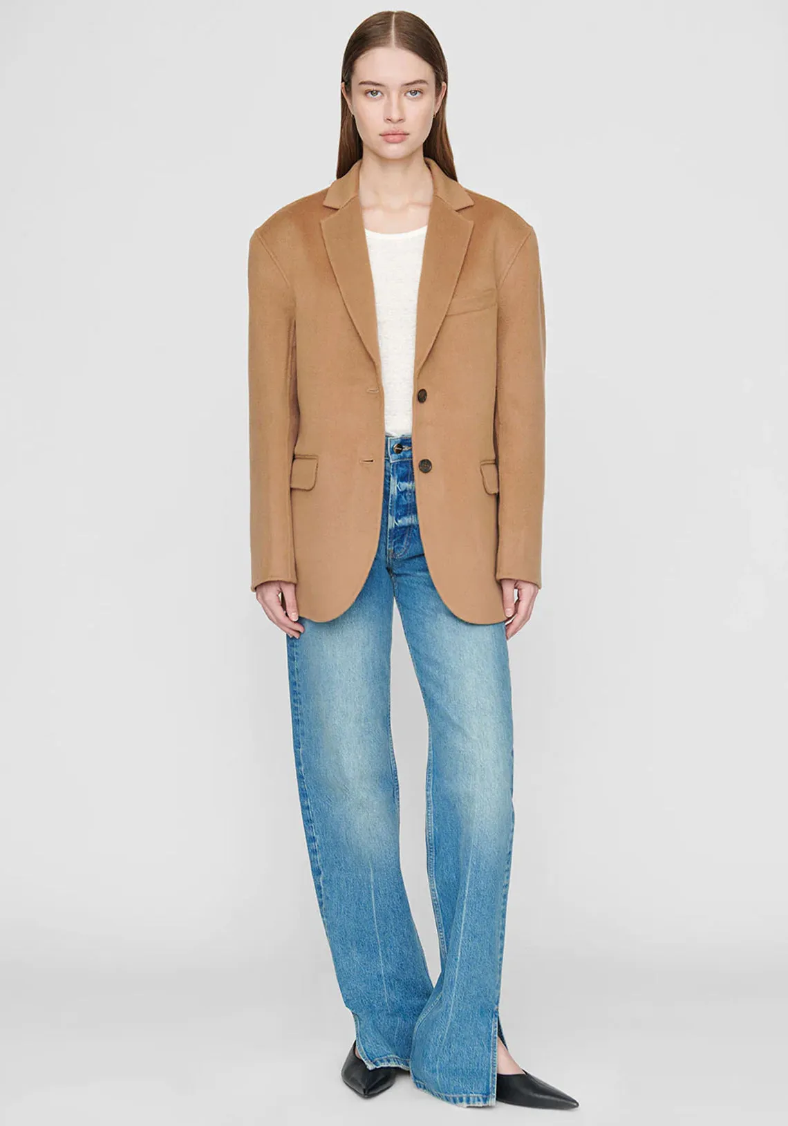 QUINN BLAZER CAMEL