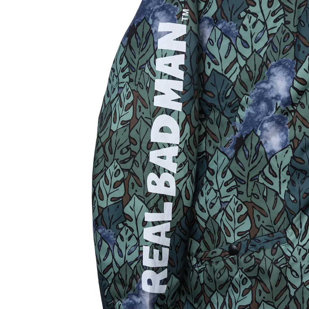 REAL BAD MAN SPIRITUAL BASS STADIUM JACKET // GREEN JUNGLE