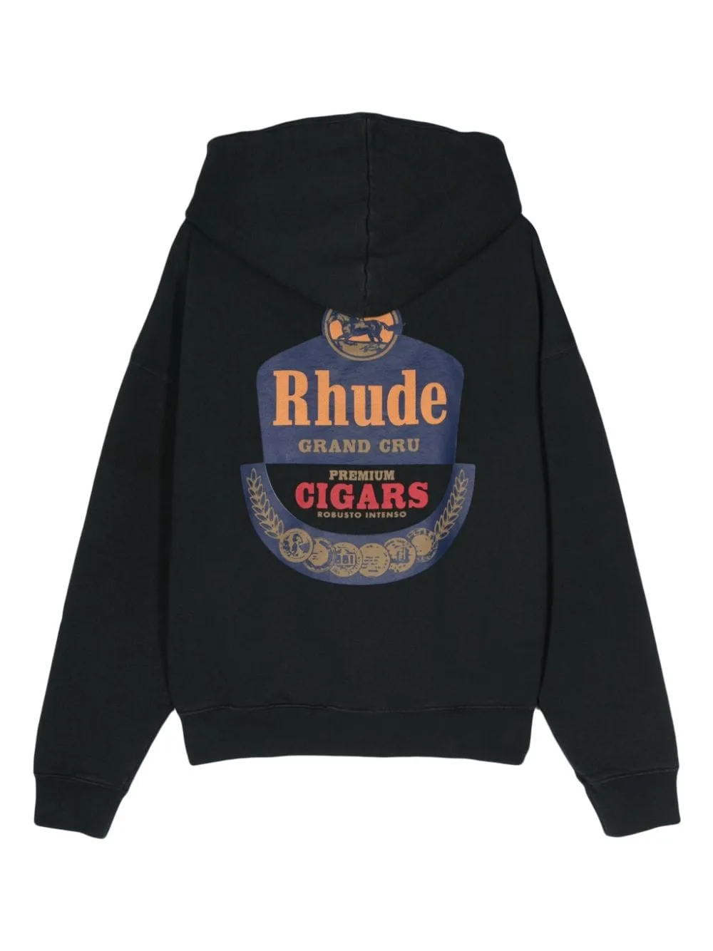 Rhude - Sweat à capuche en coton à logo imprimé