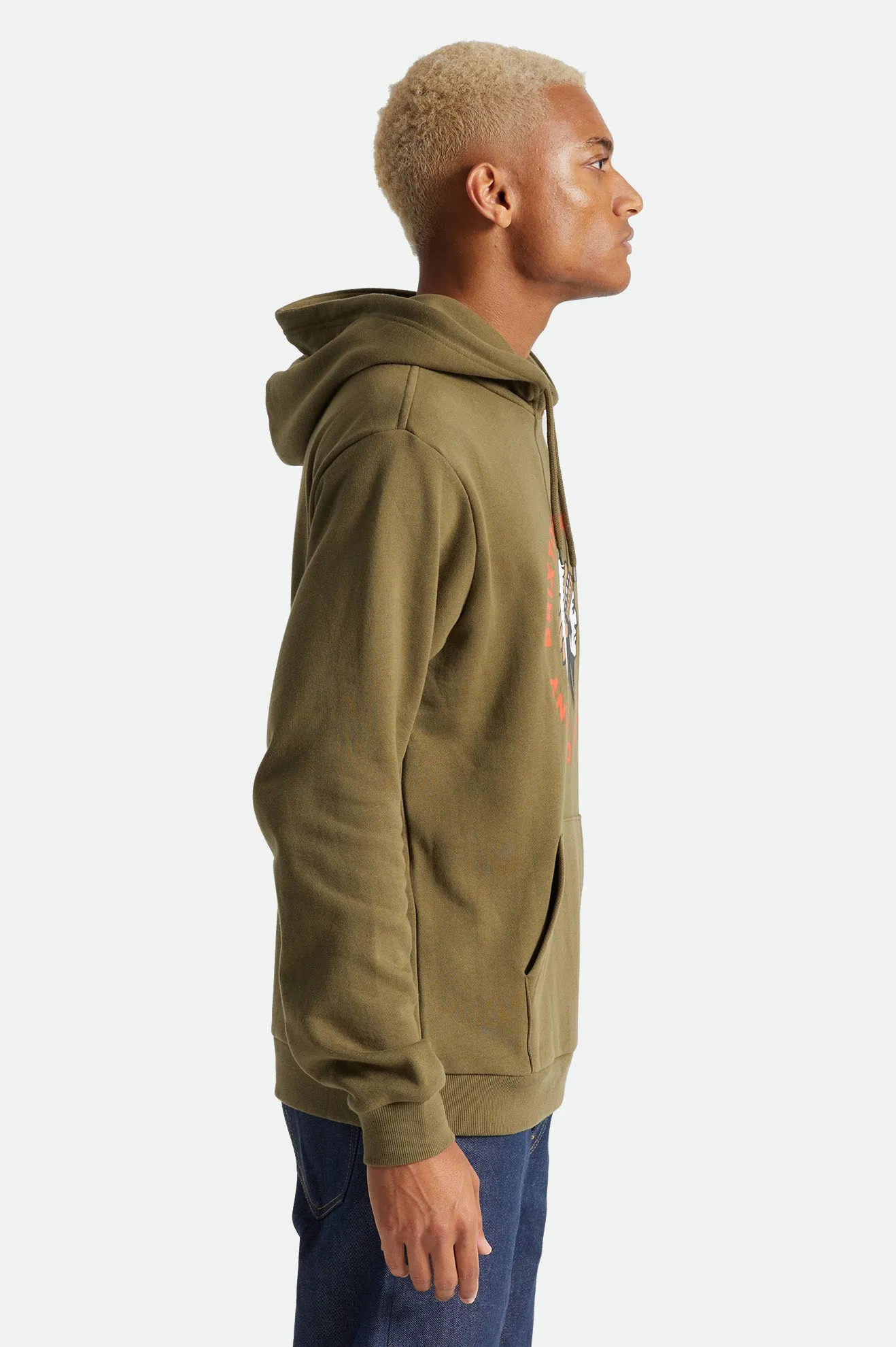 Rival Stamp Hood - Military Olive