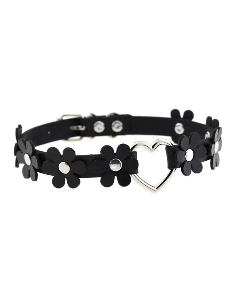 SECRET GARDEN CHOKER - BLACK