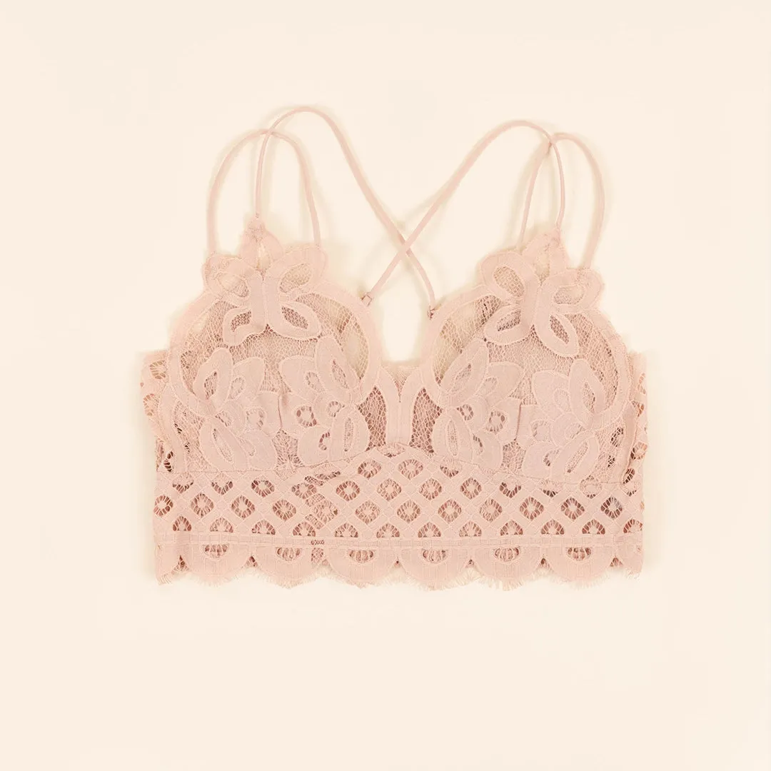 Secretly Stunning Bralette, Dusty Blush