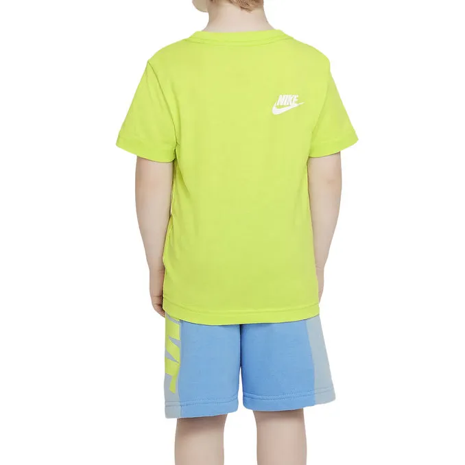 SET AMPLIFY T-SHIRT + SHORT Kid University Blue 