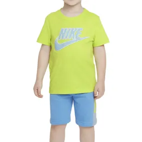 SET AMPLIFY T-SHIRT + SHORT Kid University Blue 