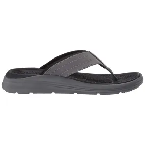 SKECHERS Men's Sargo Reyon Slipper (Charcoal)