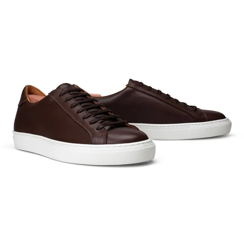 Skolyx Premium sneaker in dark brown leather