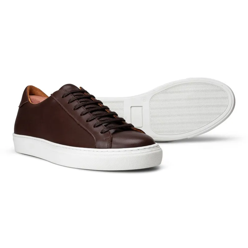 Skolyx Premium sneaker in dark brown leather