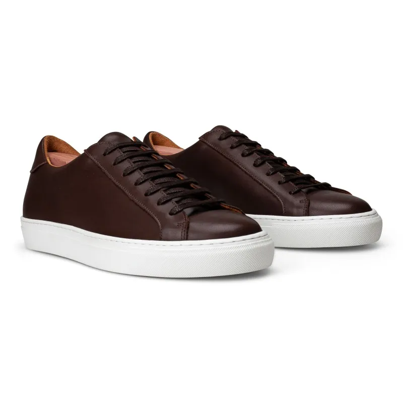 Skolyx Premium sneaker in dark brown leather