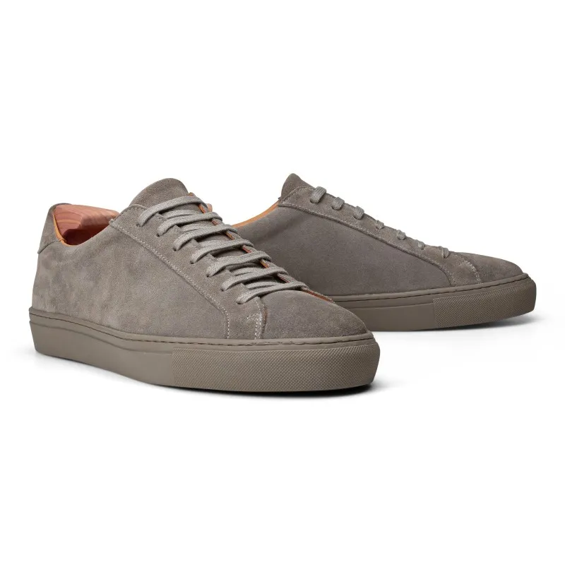 Skolyx Premium sneaker in grey suede with dark sole