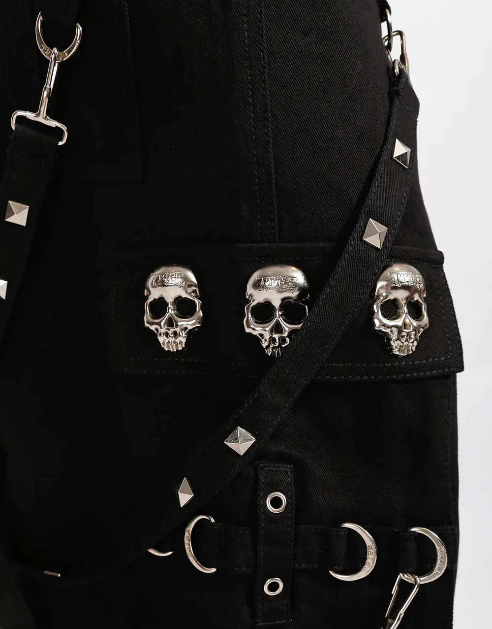 Skull Stud Pant Blk/Blk