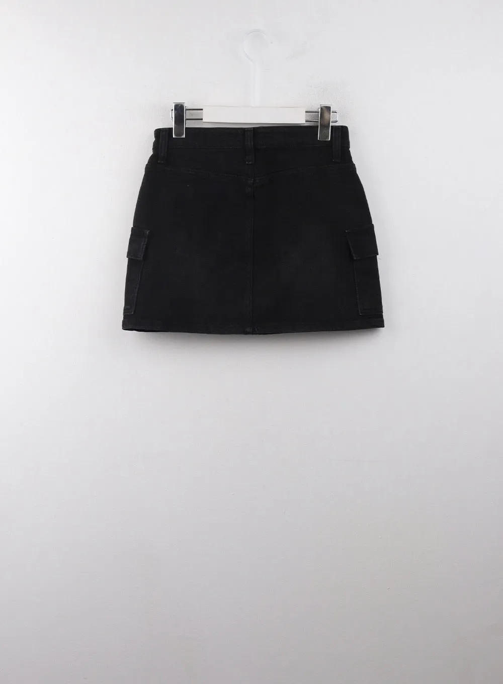 Solid Cargo Mini Skirt CJ405