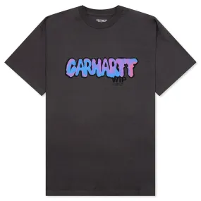 S/S Drip T-Shirt - Charcoal