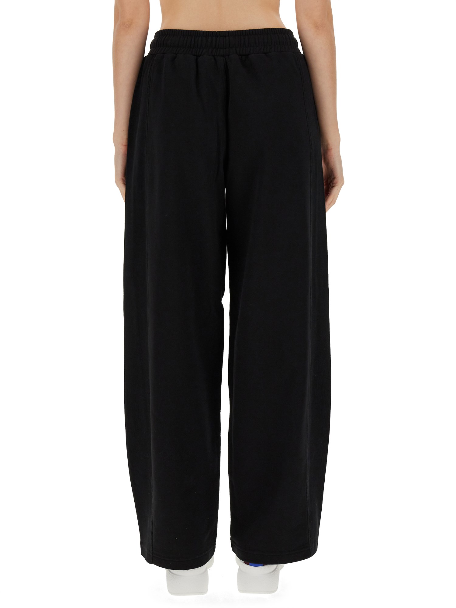 STELLA McCARTNEY    COTTON FLEECE JOGGING PANTS WITH LOGO PATCH