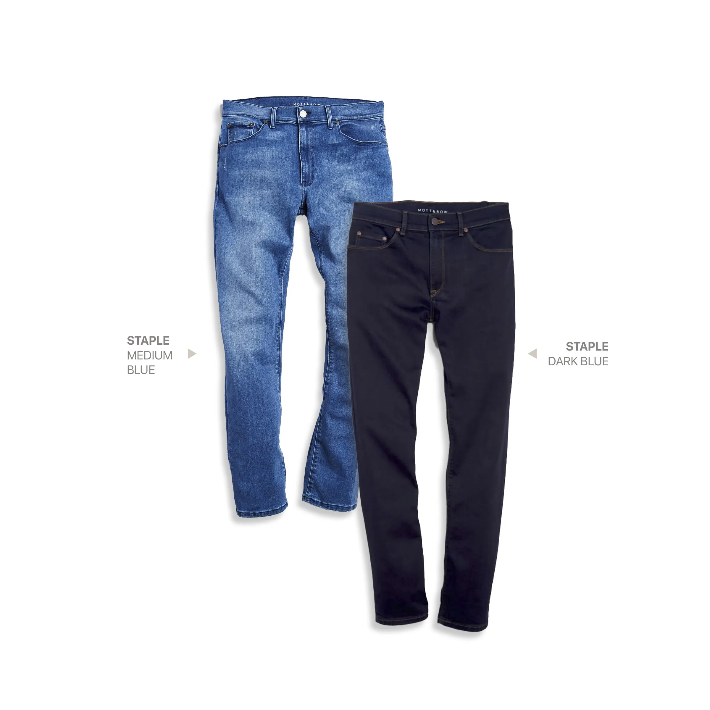 Straight Staple Medium Blue and Staple Dark Blue 2-Pack Jeans