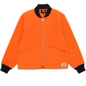 STSSY S QUILTED LINER JACKET // ORANGE