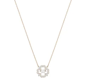 Swarovski Jewelry SPARKLING DANCING FLOWER Necklace, Rose Gold - 5408437