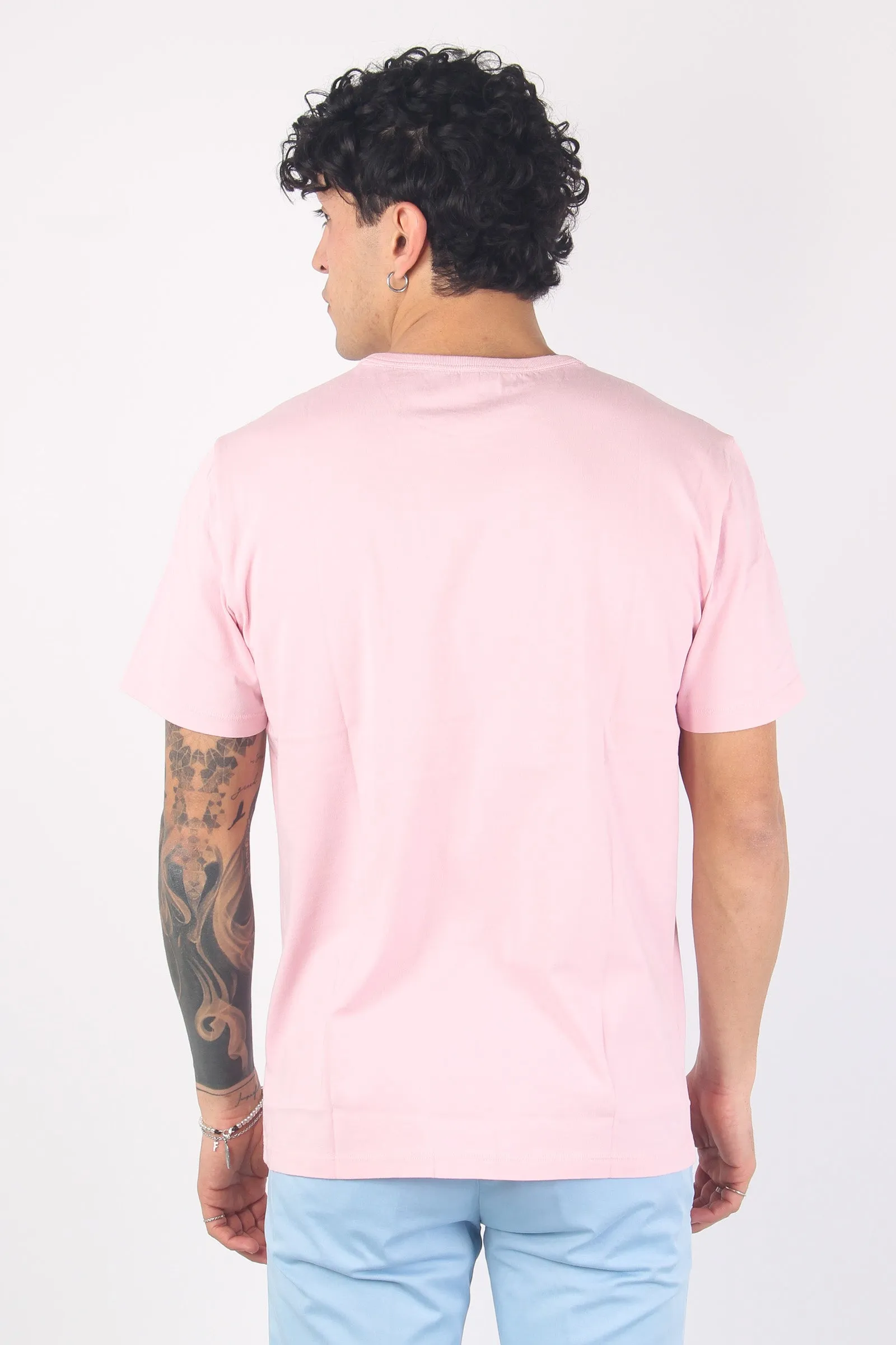 T-shirt Cotone Fiammato Taschi Ciclamino