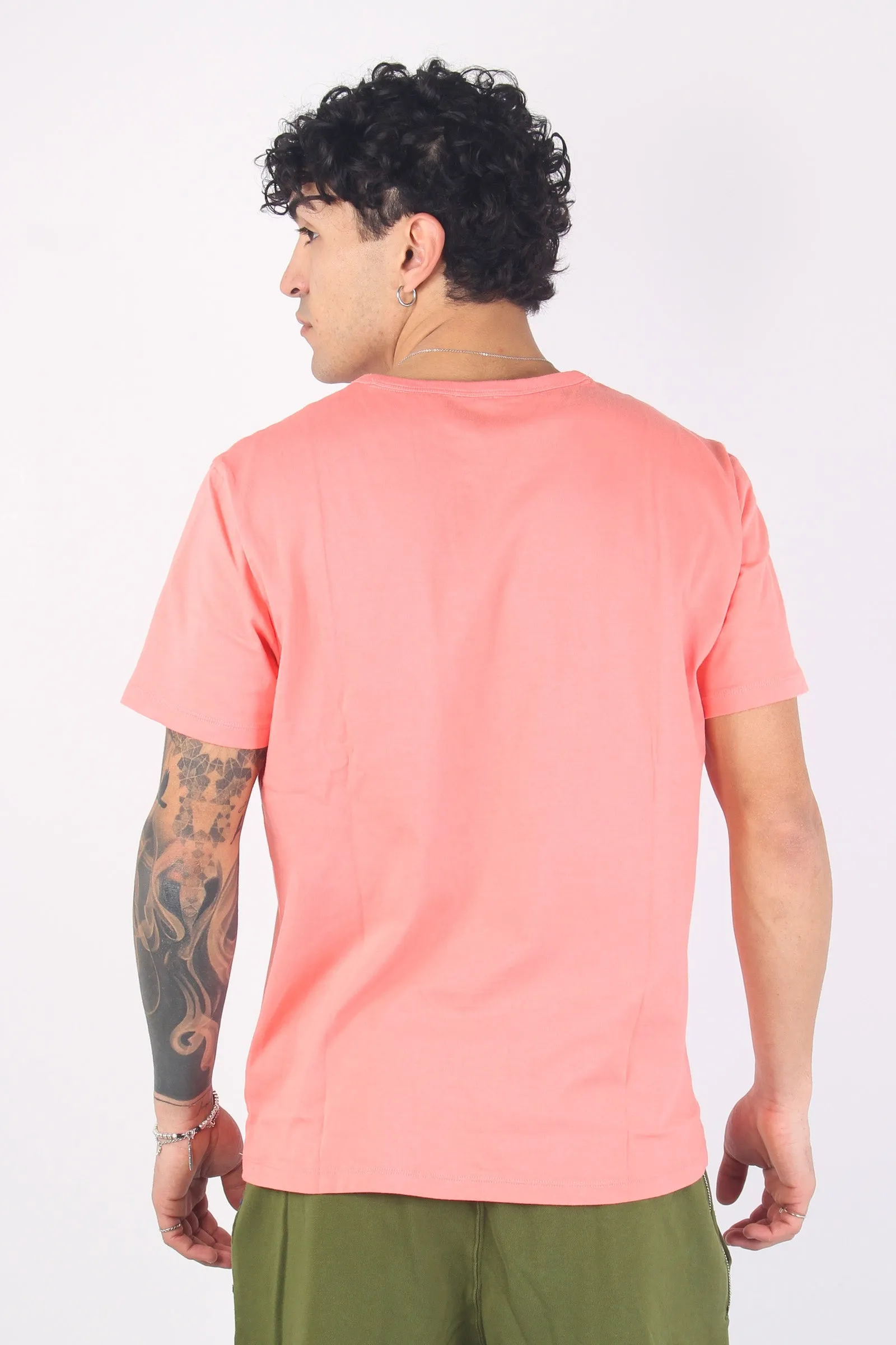 T-shirt Cotone Fiammato Taschi Fenicottero