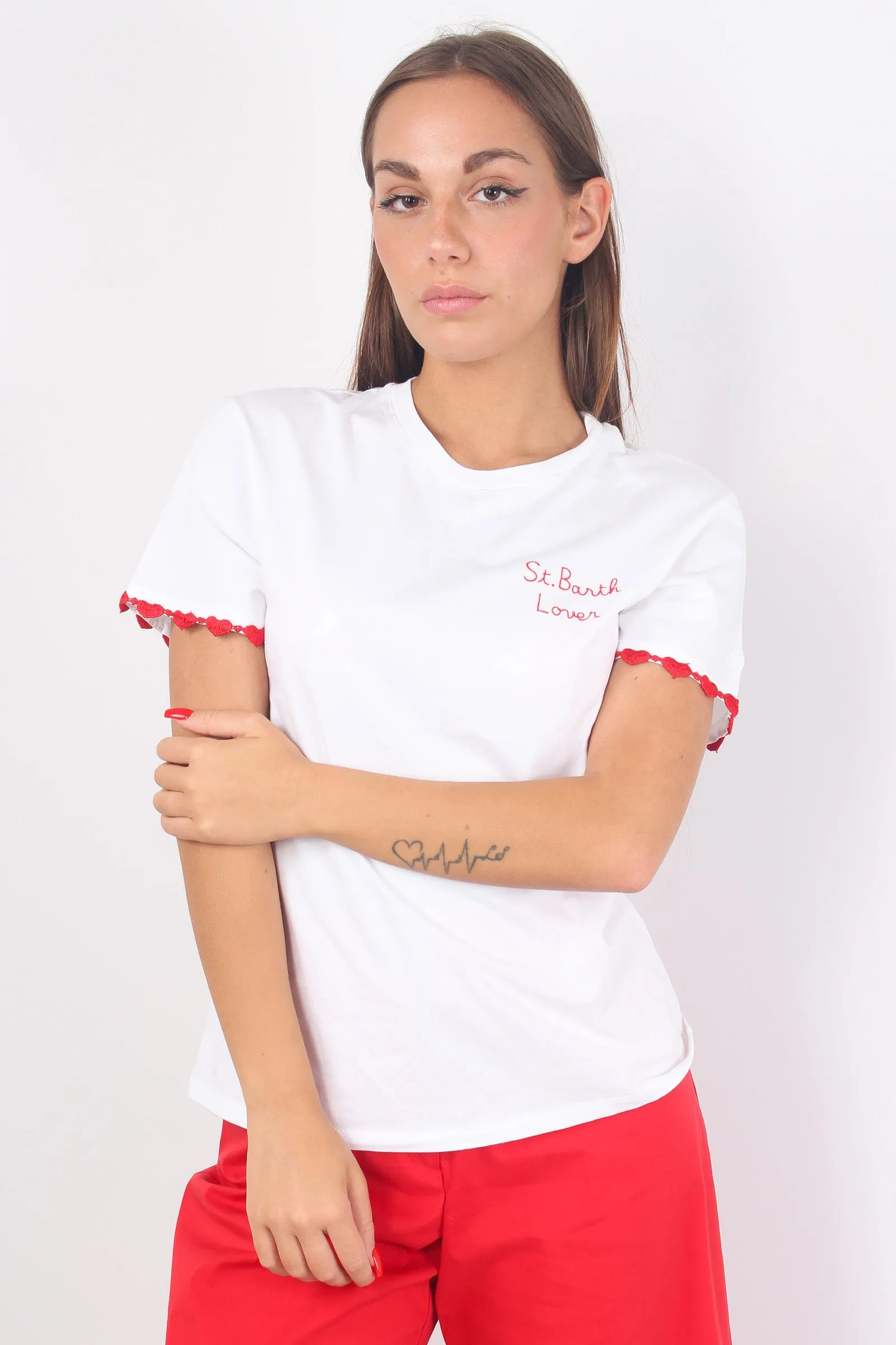 T-shirt St.barth Lover Bianco