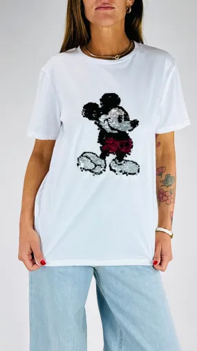 T-shirt  topolino paillettes