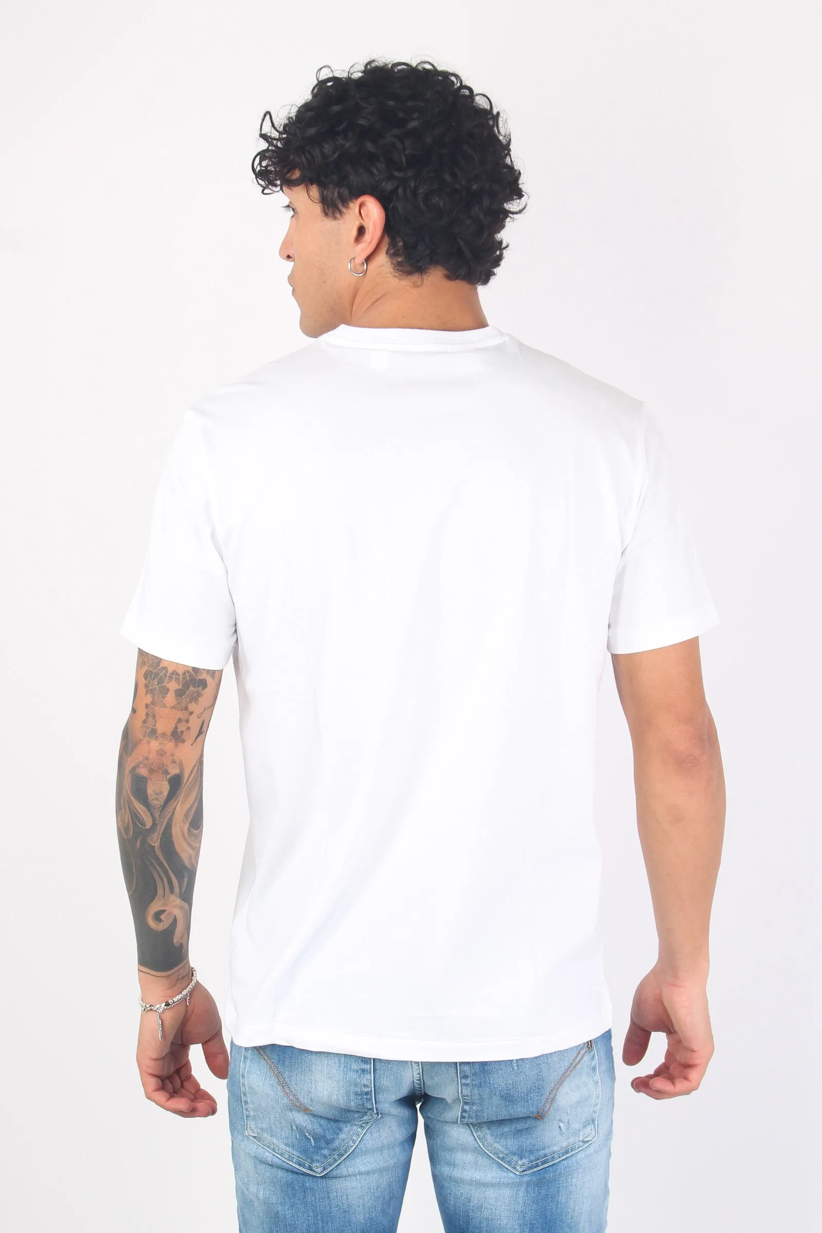 T-shirt Underwear Scritta White