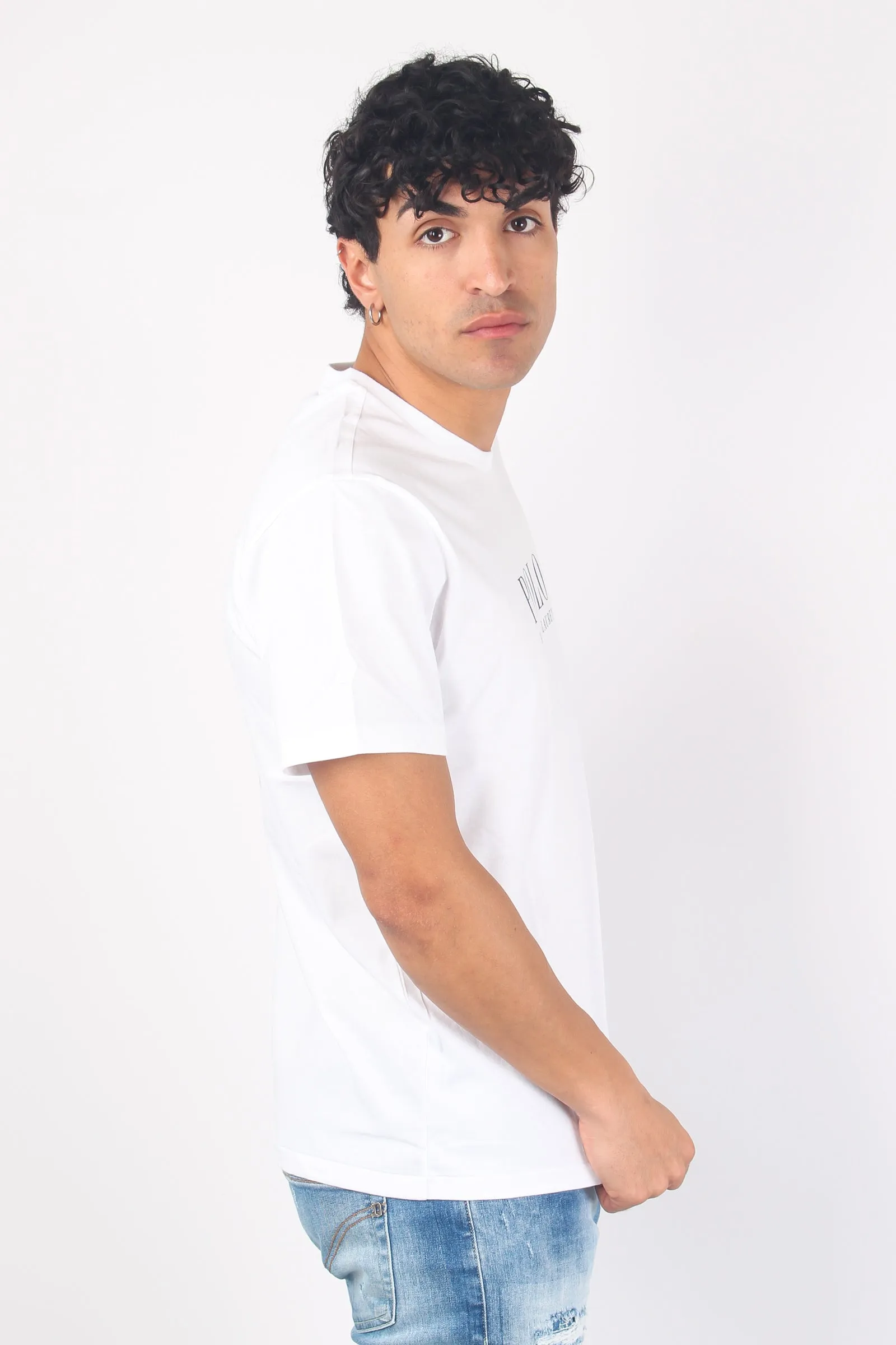 T-shirt Underwear Scritta White