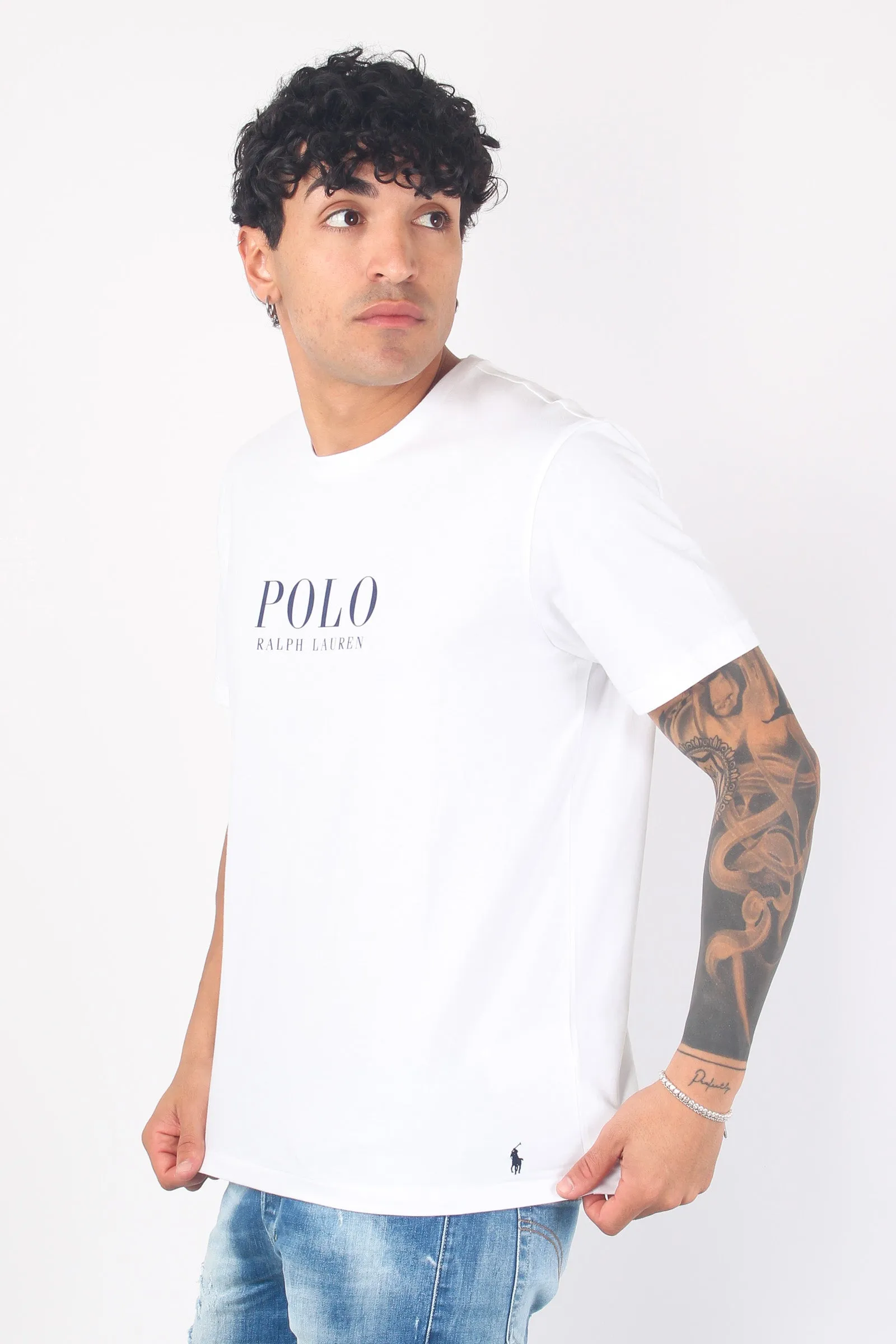 T-shirt Underwear Scritta White