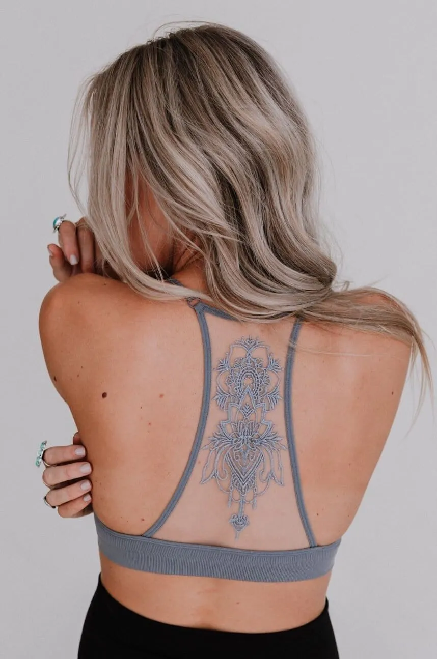 Tattoo Bralette - Gray