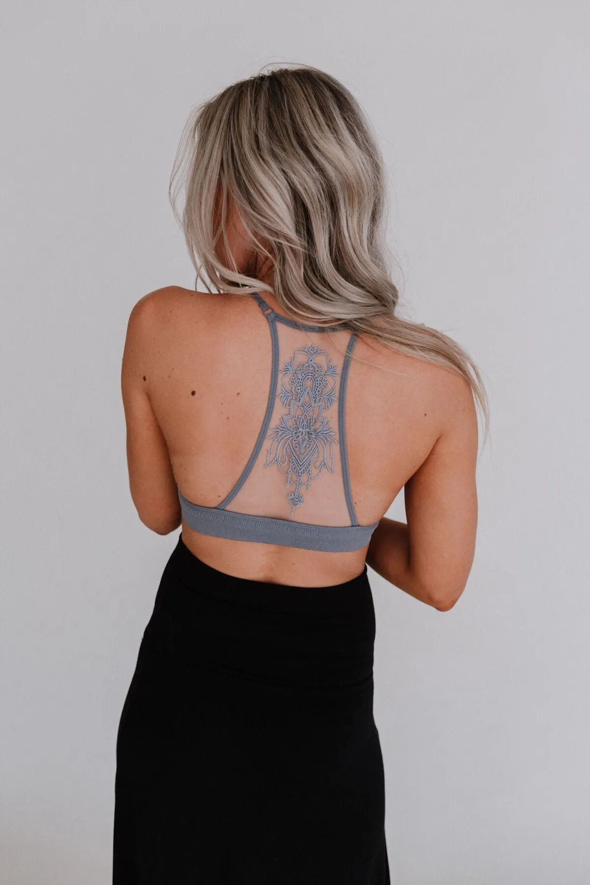 Tattoo Bralette - Gray