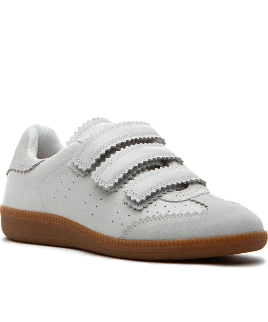 The Velcro Court Sneaker in White