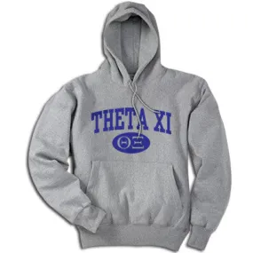 Theta Xi Hoodie, Printed Vertical Arc Design - G185 - CAD