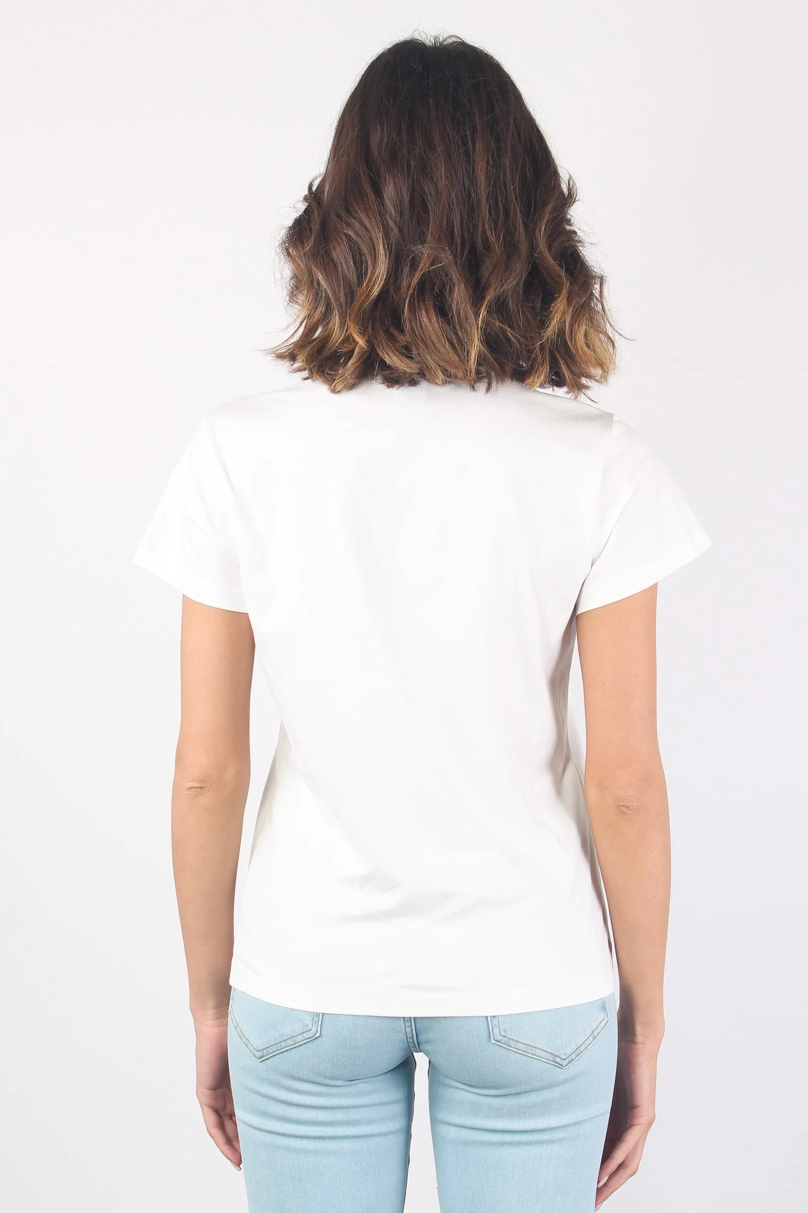 Turbato T-shirt Scollo V White