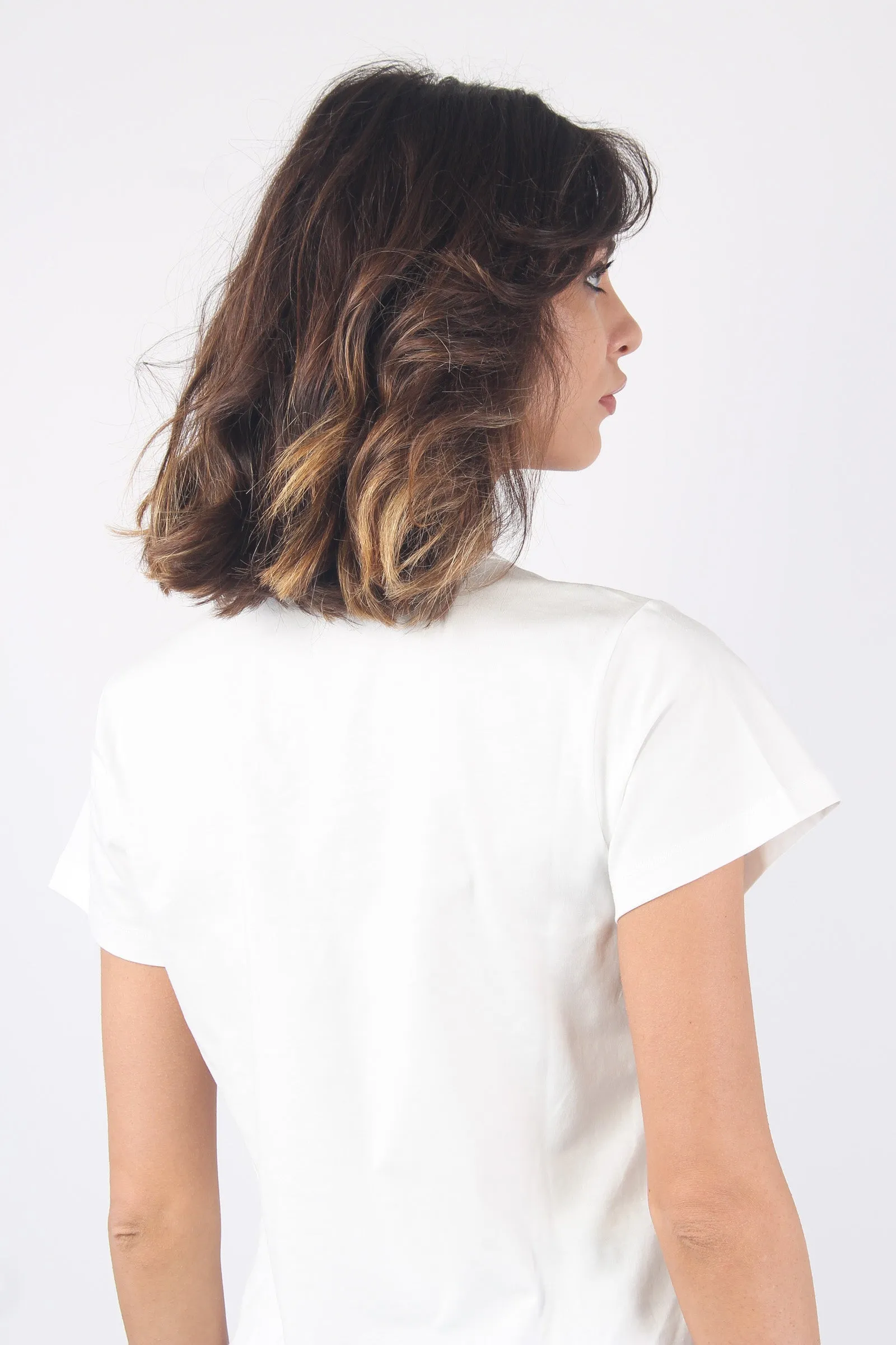 Turbato T-shirt Scollo V White