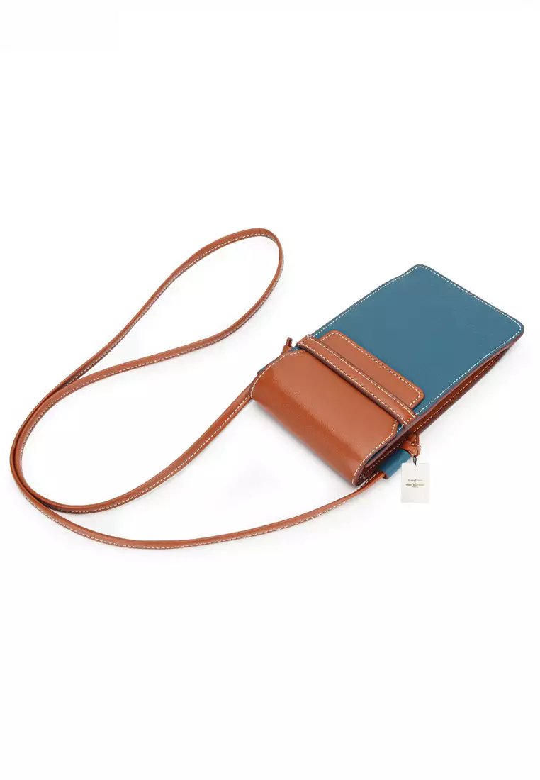 Twenty Eight Shoes Multi Purpose Color Matching Full Grain Leather Mobile Cross-Body Bag JW YT-133