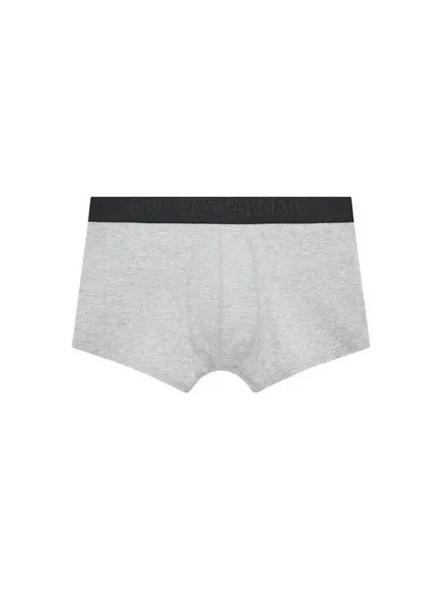 UNDERWEAR Overseas Station Season Big Chance 8 18 Men s Textured Logo Banding Drawn Melange Gray 270151