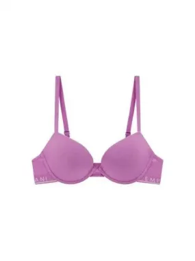 UNDERWEAR Overseas Station Season Big Chance 8 18 Women s Logo Band Stretch Cotton Push up Bra Royal Purple 270188