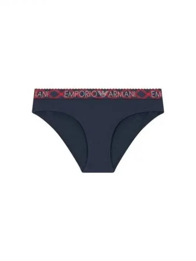 UNDERWEAR Overseas Station Season Big Chance 8 18 Women s Scallop Logo Banding Briefs Navy 270361