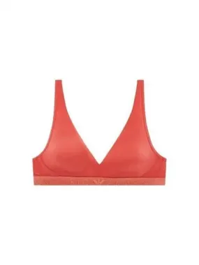 UNDERWEAR Overseas Station Season Big Chance 8 18 Women s Thin Logo Band Bralette Bra Red 271877