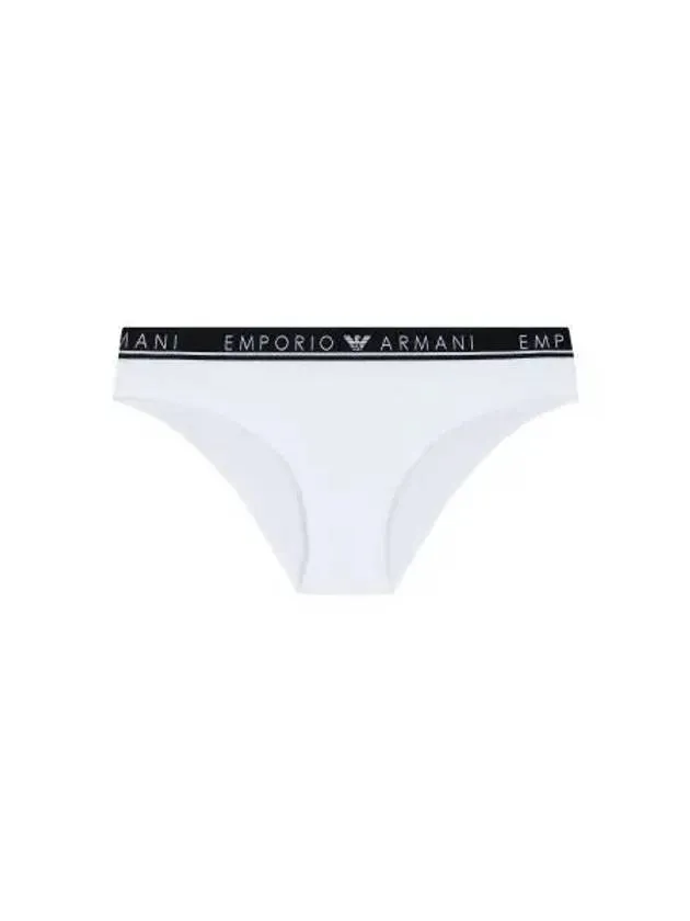 UNDERWEAR Overseas Station Season Big Chance 8 18 Women s Thin Logo Banding Cotton Briefs White 271452