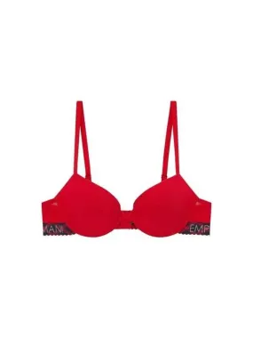 UNDERWEAR Overseas Station Season Big Chance 8 18 Women s X Pattern Band Push up Bra Red 271419