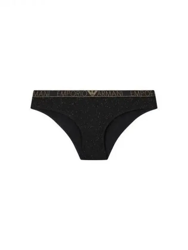 UNDERWEAR Women s Metal Logo Glitter Briefs Black 271288